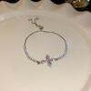 Elegant Zircon Cross Bracelet: Fashionable, High-End, Versatile Hand Jewelry