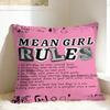 Pillow Cover MMean Girls BBurn Book  Retro Trendy Pillow Case For Wedding Party Home Decor Pillowcases