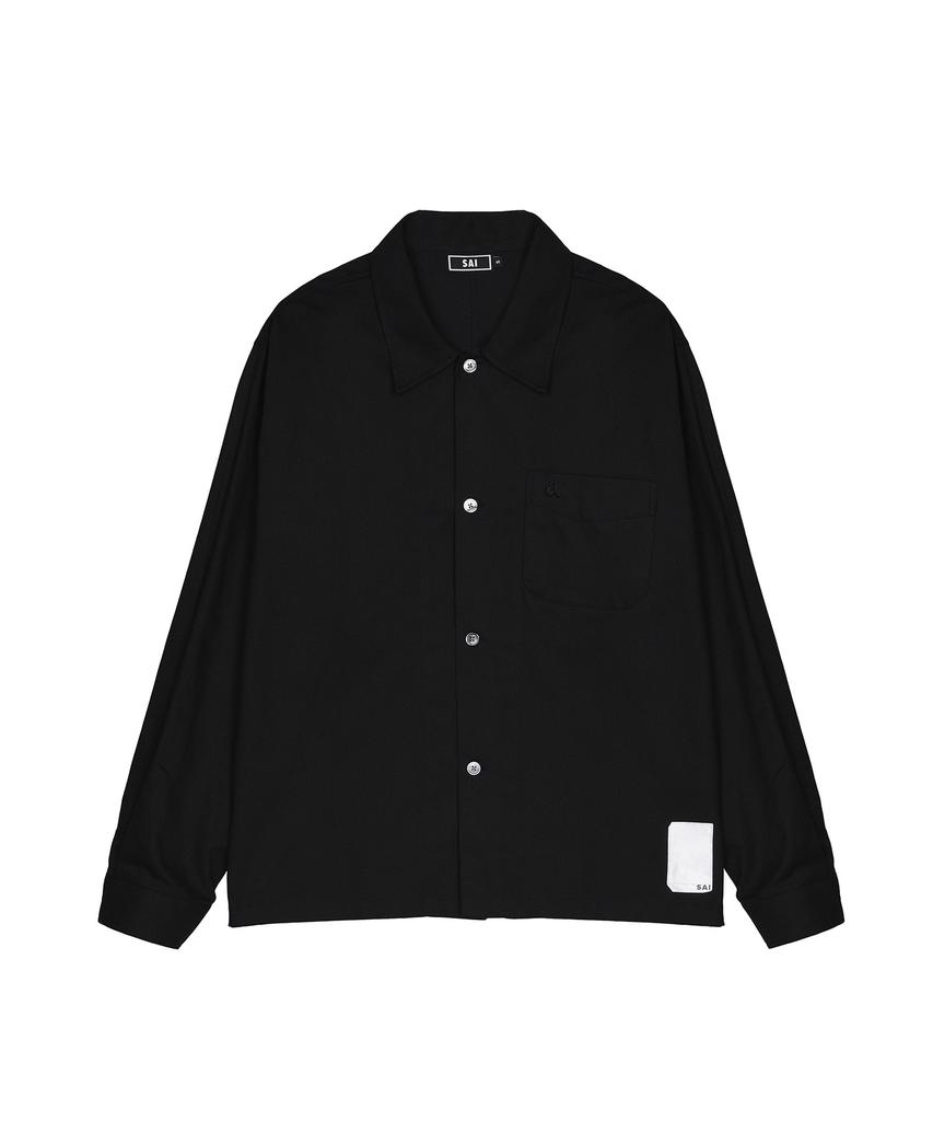 Saai 003 Overshirt Jacket Black