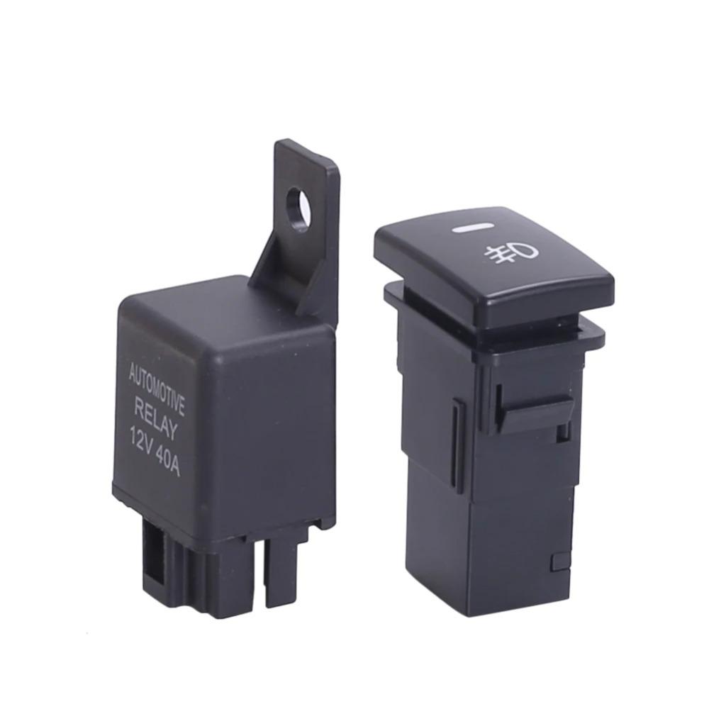 Auto-Nebelscheinwerfer-Kabelbaum-Sockeldraht-Kit 12V 40A Verkabelungsrelais LED-Anzeigeschalter für Toyota Zubehör