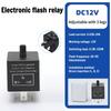 3 Pin Car LED Light Flasher Relay Turn Signal Rate Control Blinker Relay 12V 10A 0.1-150W For Automobile Lamp Tool Accessories