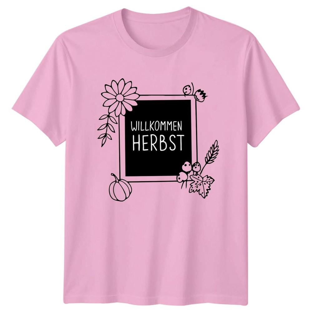 WillkomUnisex Herbst Unisexs TShirt GerUnisex Autumn Nature Autumn Gift For Her