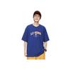 Li Ning Reignite Series Letter Round Neck Loose Comfortable Casual Sports Short Sleeve T-Shirt Unisex T-Shirt Shadow-Purple Blue AHSU235-5