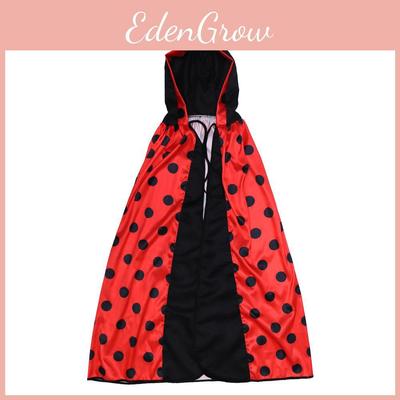 Game Theme Adult Ladybug Cloak Cosplay Outfit With Durable Polyester For Costume Events