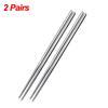 5 Pairs Chinese Chopsticks Stainless Steel Non-slip Sushi Chopstick Korean Japanese Food Metal Sticks Kitchen Tableware Set
