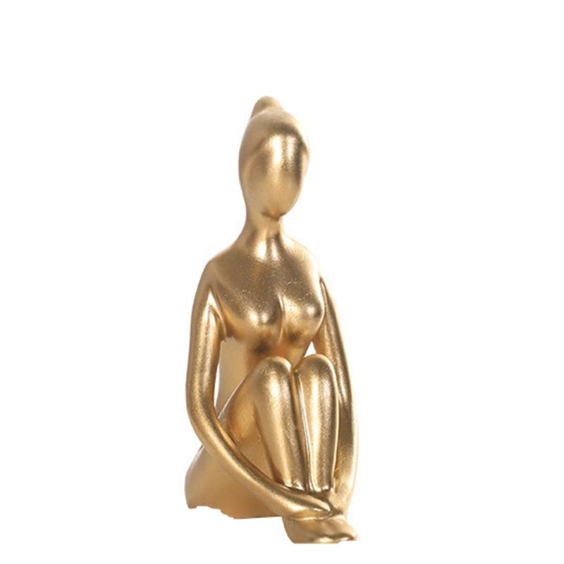 Modern  Yoga Figurine Premium Resin  Decoration Gift For  Birthday Holiday Celebration