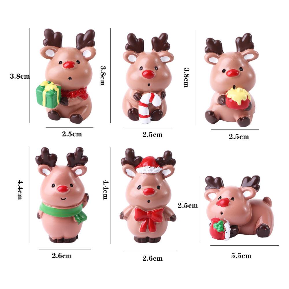 Series Resin Miniatures Micro Landscape Christmas Decoration Elk  Decoration Decoration Supplies