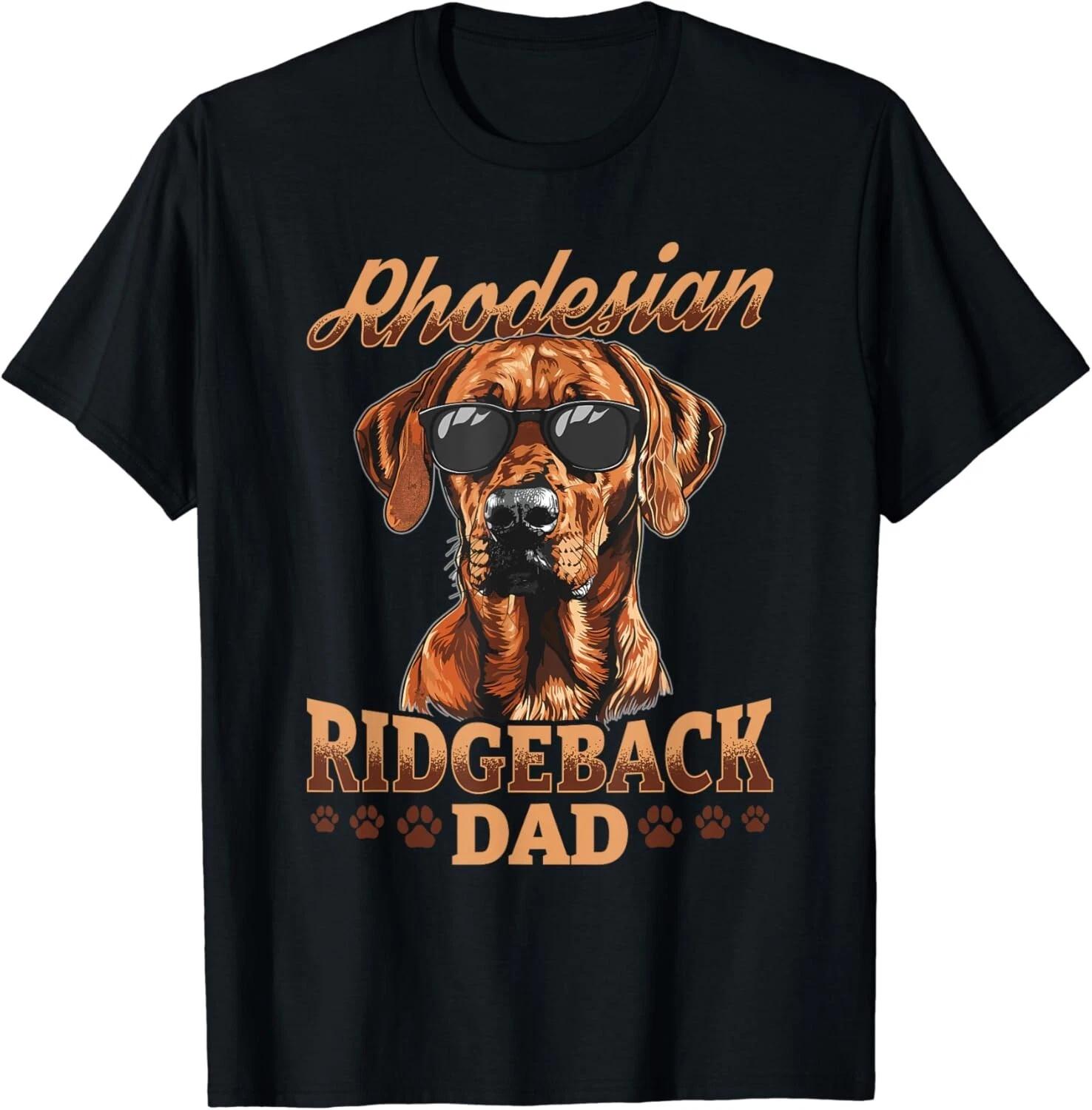 Rhodesian Ridgeback Dog Breed Rhodesian Ridgeback Dad Gift Unisex T-Shirt L