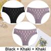 Set da 3 Pezzi Mutandine da Donna Sexy Biancheria Intima Pizzo Mutandine Lingerie Femminile Floreale Pizzo Slip Prospettiva Finetoo Design Mutandine da Donna