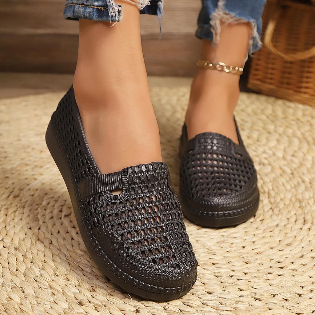Fashion Women Flats Summer Style Mesh Breathable Versatile Loafers Shoes Women Fashion Comfortable Casual Wear-resistant Sneakers Women