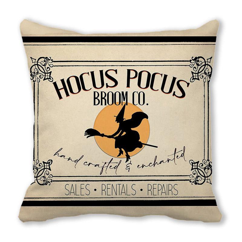 Home Decor Happy Halloween Cushion Cover Pumpkin Print Decorative Pillowcase Demon Cushion Cover 45x45cm Funda De Almohada