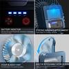 Multifunction Waterproof Rechargeable Fan Camping Light Outdoor Tent Lamp Fishing Hiking Fan Lamp Portable Emergency Night Light