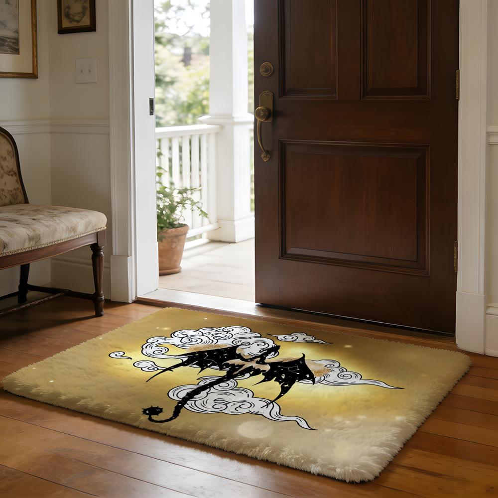 FFourth Wing Book Series Floor Mat Soft Flannel Absorbent Mat Non-Slip Rug Home Bedroom Bathroom