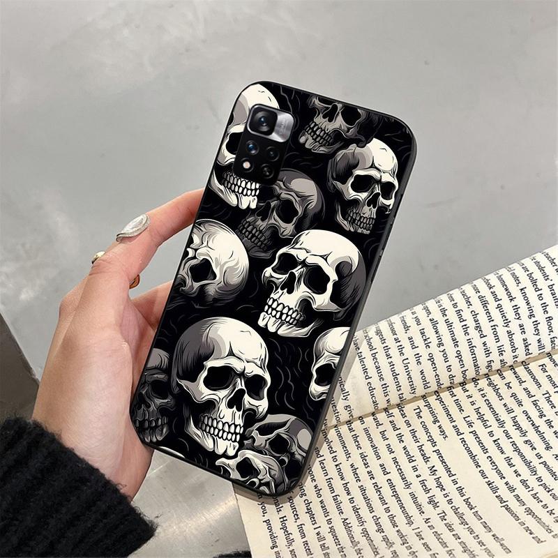 Telefoonhoesje Voor Xiaomi Redmi note 14 Pro 14 13 12 11 10 Pro 14S 12S 11S Redmi 14C 13C 10 Schedel