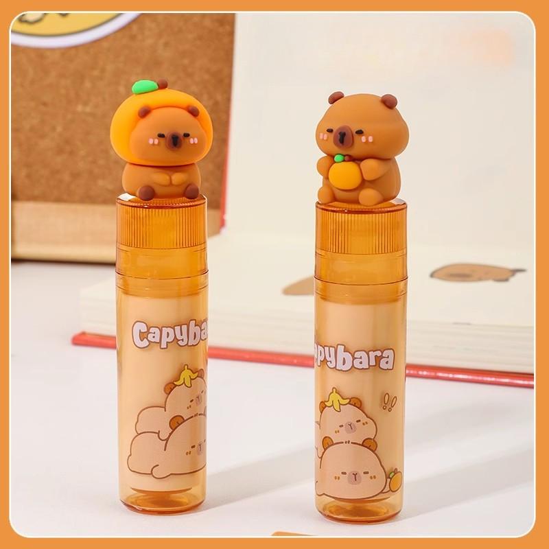 1pcs Capybara Lipstick Shape Eraser Creative Cute Cartoon Prize for Kindergarten Children