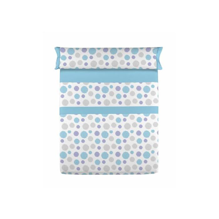Drap-housse pour lit 105 cm - Colvihome - Bleu - 100 % coton - Moderne - Uni - Lavage en machine - 3 pièces