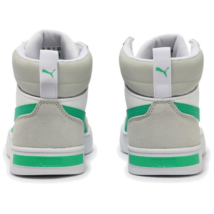 PUMA Unisex Caven MID SD Mid Top Sneakers White Green 401798-01