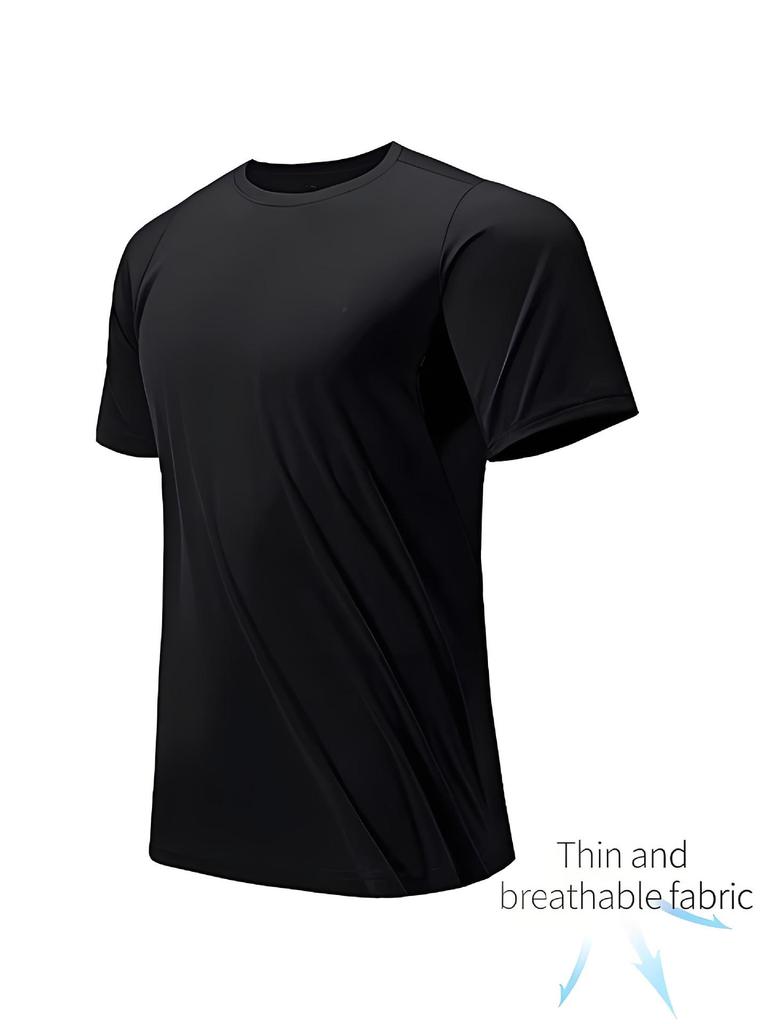 Men's Quick-Dry Summer Sports T-Shirt - Short Sleeve Fitness & Running Tee