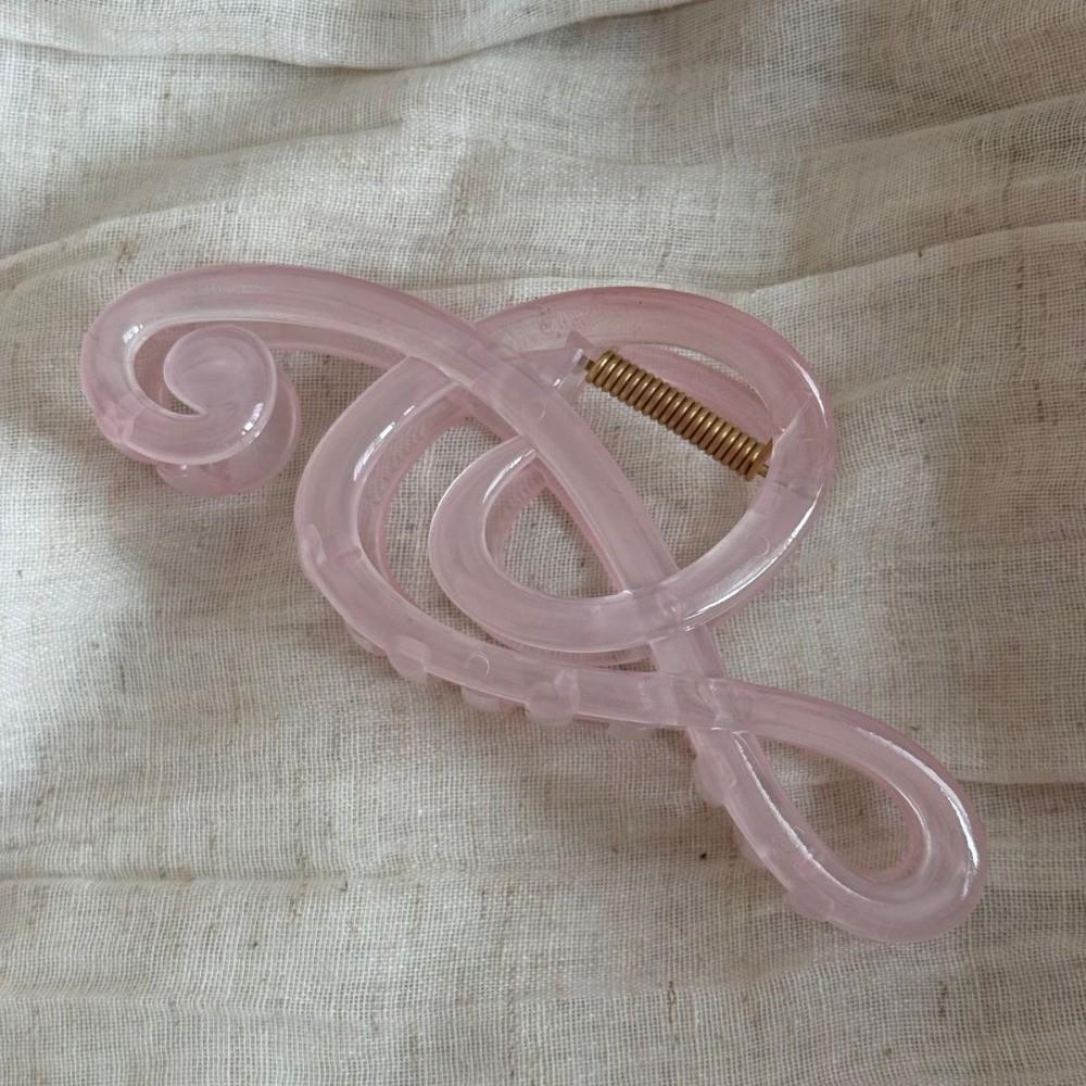 Non-Slip Musical Note Hair Clip Solid Color Shark Clip Headwear Hair Claw Clips  Hair Accessories