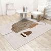 Modern Nordic Luxury Printed Floor Mat for Bedroom & Living Room