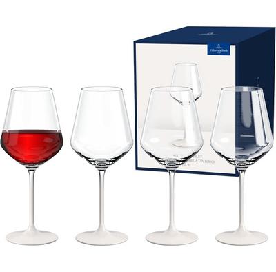 Red Wine Glasses Villeroy & Boch Manufacture Rock Blanc, 4 Pieces (1137998110)