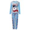 Christmas Women Mom Printed Letter Top+Print Pants  Family Clothes Pajamas