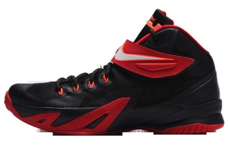Nike LeBron Zoom Soldier 8 Black Varsity Red 653641-016 40.5