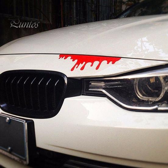 Autoaufkleber Reflektierend Einzigartig Rot Kreative Aufkleber für Autos Blut