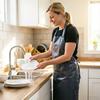 Knee Length Work Apron Kitchen Cooking Apron with Pocket Waterproof Oil Resistant Chef Apron