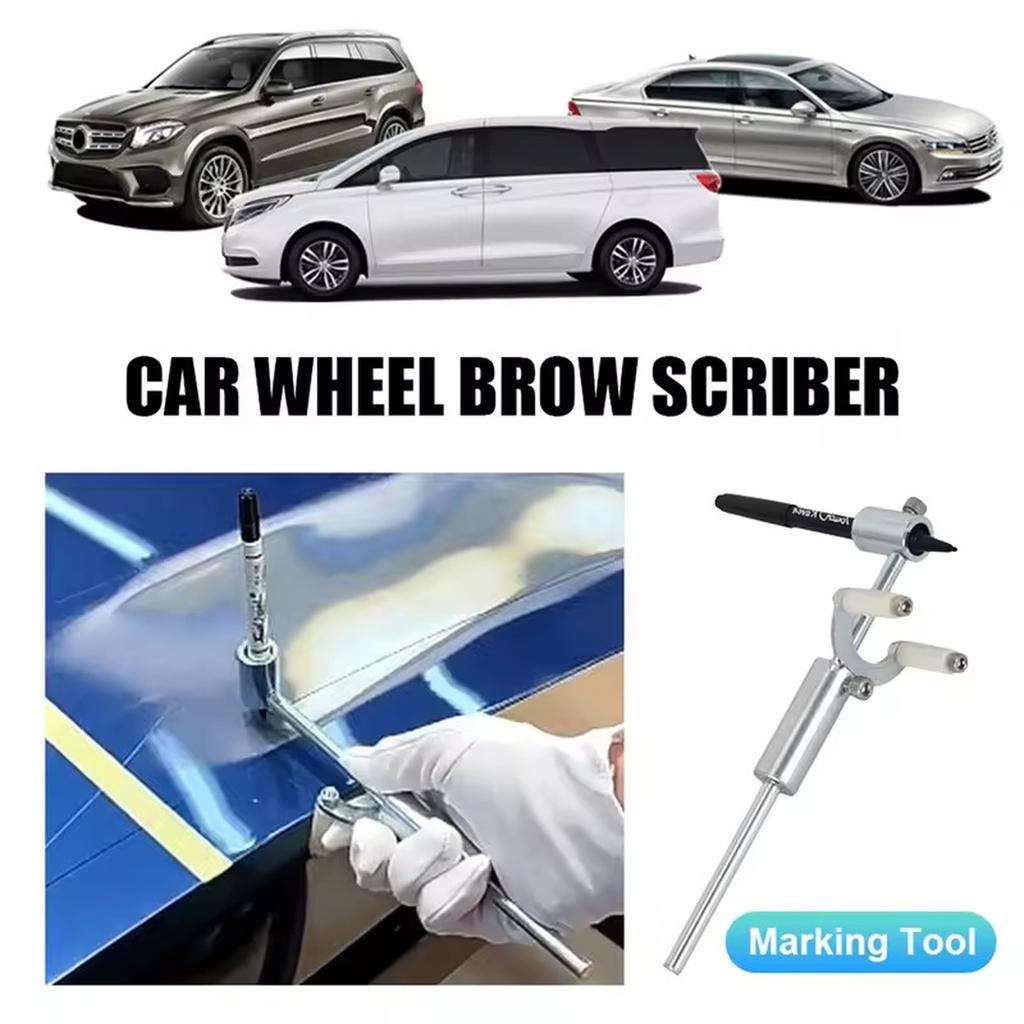 Automobil Delle Radlauf Karosserielinie Markierungswerkzeuge, Auto Rad Augenbrauen Markierungsschaber mit Stift