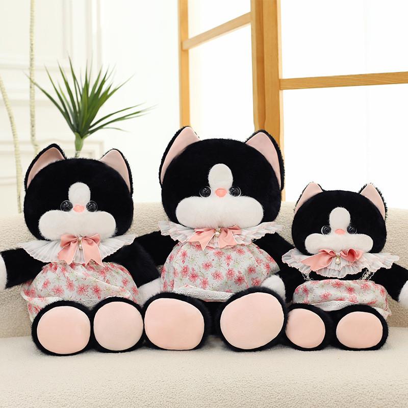 Cute And Realistic Cat Plush Toy Doll Sleep Pillow For Girls Soft Cuddly Gift