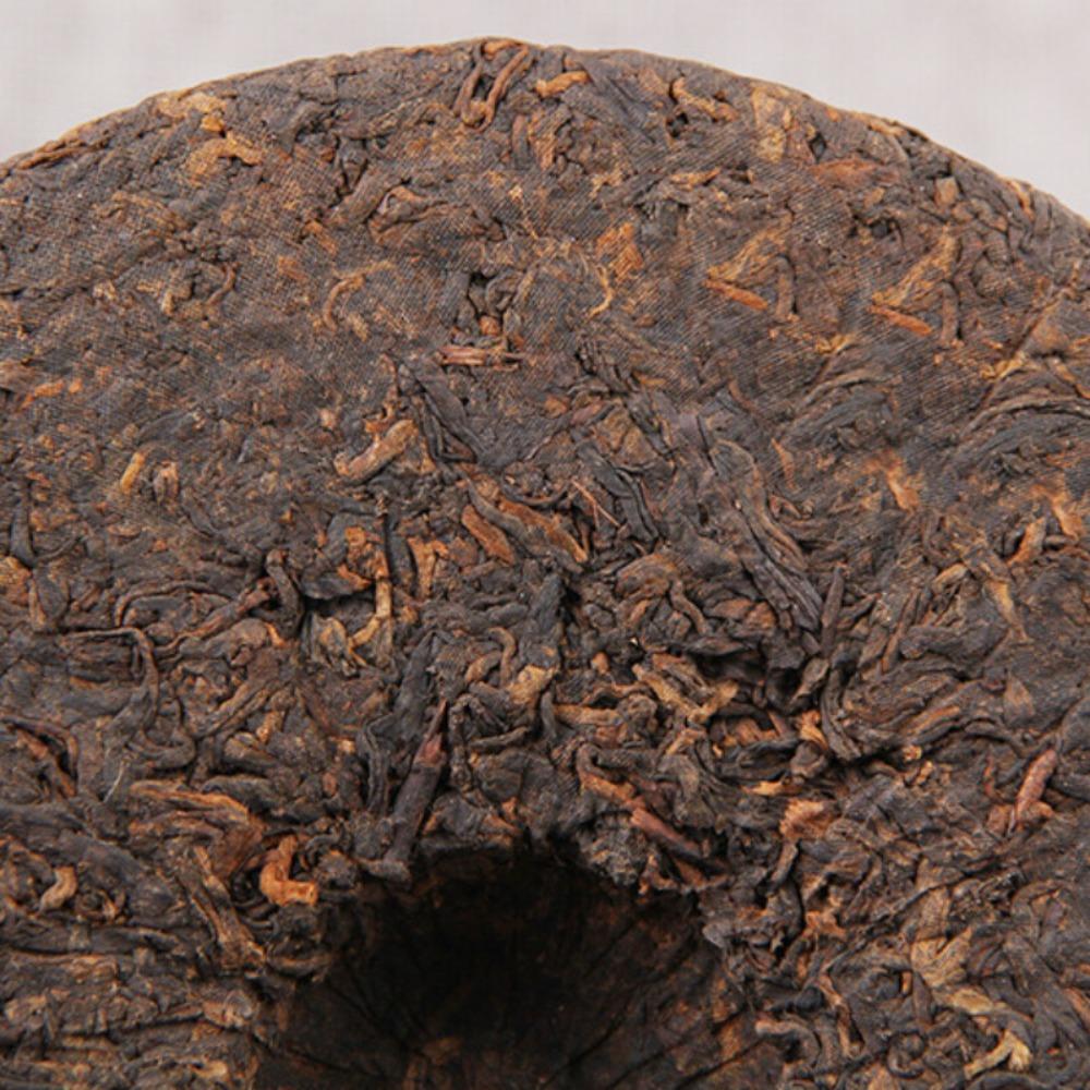 Yunnan Puer Black Tea Cake 357g Chinese Golden Bud Ancient Tree Ripened Pu'er