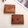 1Pc PU Fashion Bifold Card Purse Photo Holder Handbag US 100 Dollar Wallet Men's