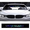Bediffer Car Front Rear Window Windshield Sticker Wordart of Most Wanted, Colorful Reflective Decal Sticker Cover Self-Adhesive Styling Decoration