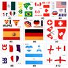 40 Sheets Country Flag Face Stickers Waterproof Tattoo Stickers Flag Face Tattoo for Football Fans Sports Events Party Supplies
