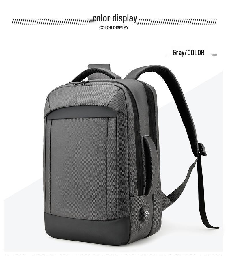 Herren High-End Wasserdichter Rucksack: Stilvolle Leichte Reise- & Business-Laptoptasche (15,6 Zoll)