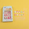 MYYNTI False Nails Kids Press On Short Artificial Fake Nails Cute Pre Glue Full Cover Acrylic Nail Tips Kit for Children Little Girls Nail Decorat