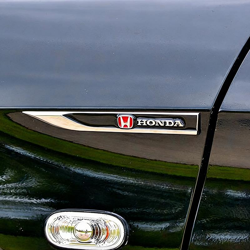 2Pcs Metal Stickers Car Body Decoration Stickers For Honda Civic FIT Accord Prelude CRV 5th Mugen CRZ CRX Jazz HRV Pilot Odyssey PH2 rlgc6