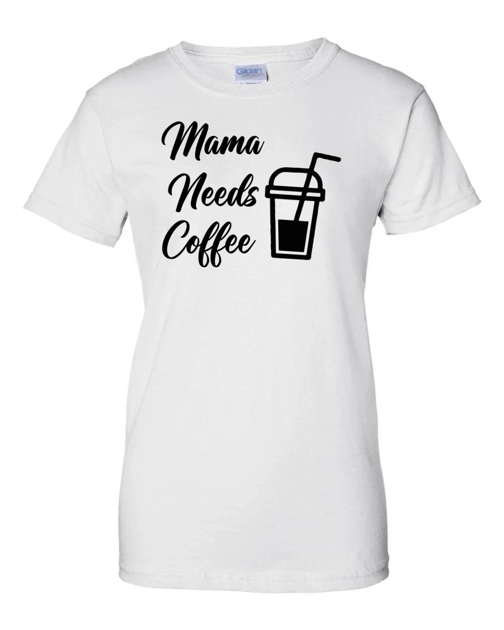 Ladies Mama Needs Coffee - Mom Coffee T-Shirt Women s M
