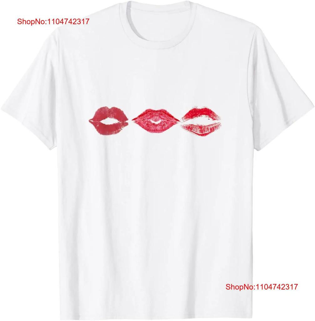 kiss mark valentines day T Shirt vintage Washed Top For Everyday Wear designer clothes Stylish Breathable homme Comfortable
