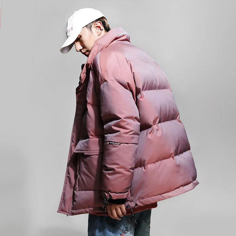 Down Jacket Men's Short Shiny Surface Winter Korean Version of The Trend of Casual White Duck Down Jacket Warm Hooded Jacket main image 0