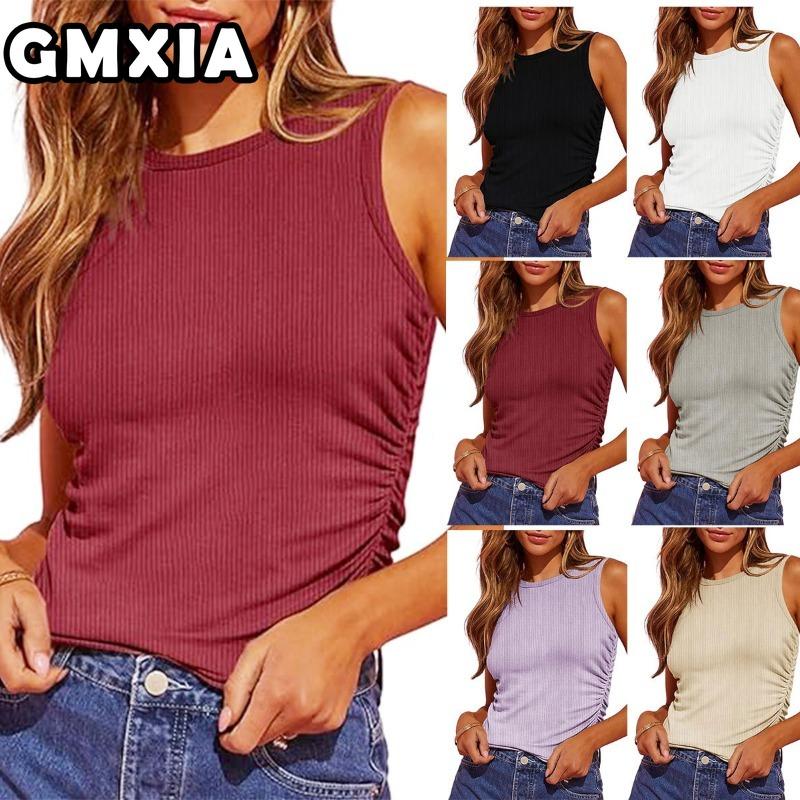 Moda Donna Moda Casual Colore Solido Stampa Senza Maniche Girocollo Camicie & Bluse