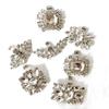 1 Pcs Fashion Shiny Crystal Shoes Decorations Clip Women Shoe Buckle Accessories High-Heeled Square Rhinestones Removable Shoes D