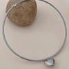 Stylish Heart/Sphere Shaped Pendant Neckchain Snake Bone Chain Clavicle Necklace Elegant Jewelry for Trendy Women Girls