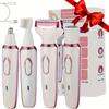 Women's 4-in-1 Electric Shaver & Bikini Trimmer Kit - Rechargeable Wet/Dry Painless Hair Removal for Face, Legs, Underarms