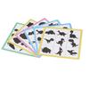 Shadow Matching Cards Wood Blocks Animal Fruit Shape Pairing Game Educational Memory Card Toy for 2‑