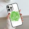 Vegan Pattern Phone Case For iPhone 17 Air 11 12 13 14 15 16 Pro Max Cover For iPhone 17 Air Max Plus Coque Shell