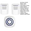 Wireless Motion Sensor Alarm Chime Motion Detector Alert with 2 Sensor