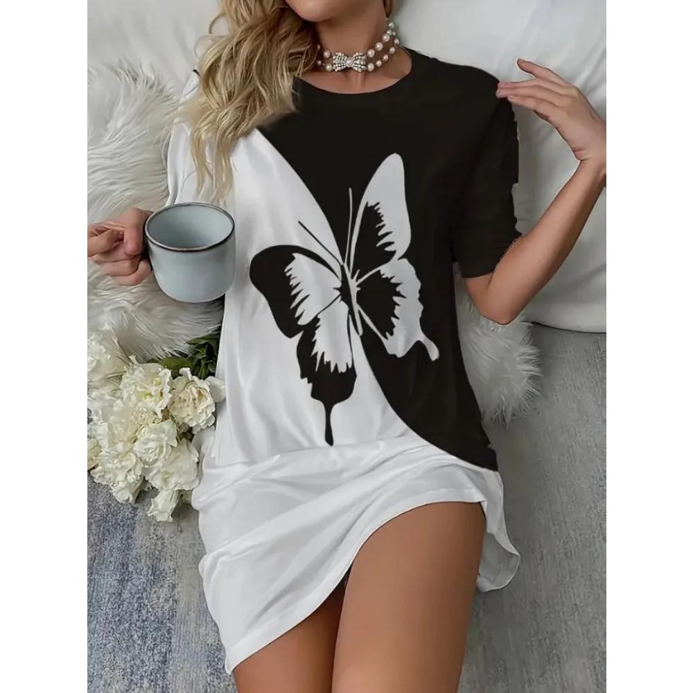 Versatile Comfortable Simple Dress Fashion Casual Casual Dresses S