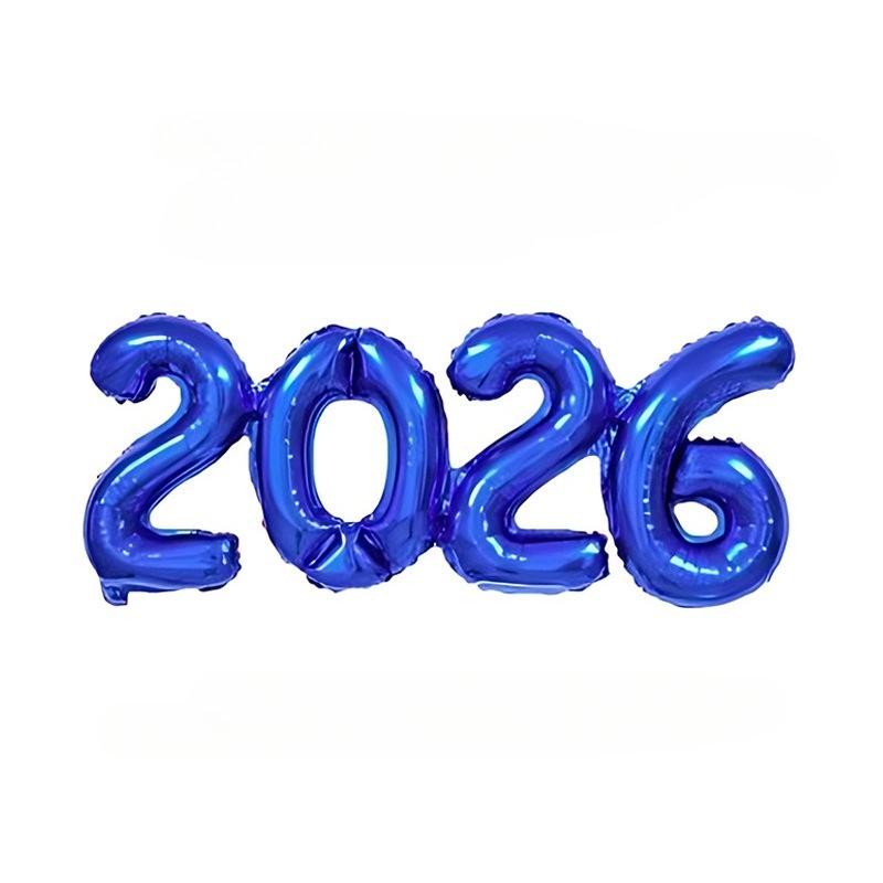 2026 Gold Red Crown Foil Number Balloons for 2026 New Year Eve Party Decoration Supplies 2026 Graduation Navidad Christmas Decor